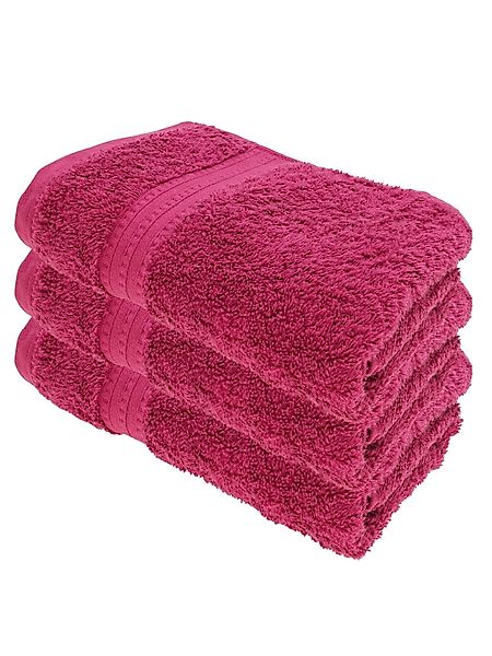 Julie Julsen Handtücher 3-Handtücher-Fuchsia, Bio-Baumwolle (3-St) günstig online kaufen