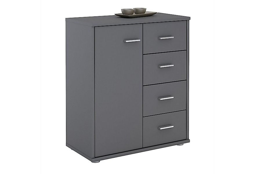 CARO-Möbel Highboard TIRANO, Kommode Highboard Mehrzweckschrank für Büro De günstig online kaufen