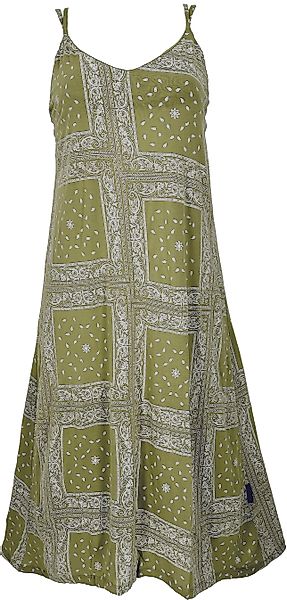 Guru-Shop Midikleid Midikleid mit Patchworkdruck, Sommerkleid,.. günstig online kaufen