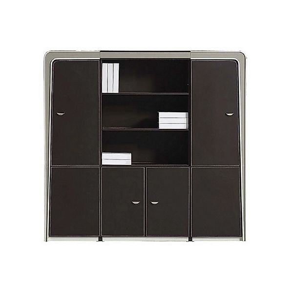 Jet-Line XXL Aktenschrank Pompeji in Schwarz  Bezogen mit Kunstleder 180x21 günstig online kaufen