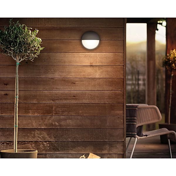 Neutrale myGarden Außenwandleuchte Capricorn aus Aluminium in anthrazit günstig online kaufen