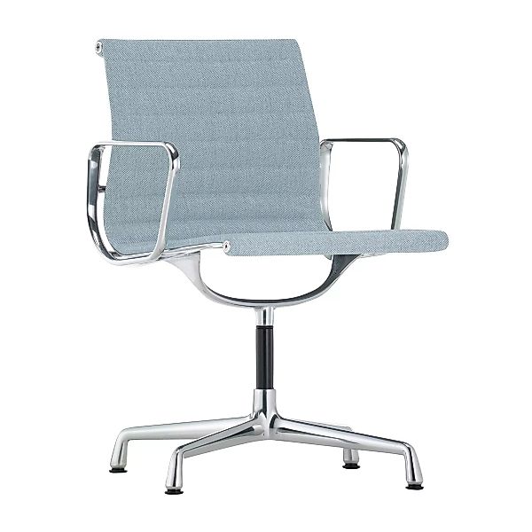 Vitra - EA 104 Aluminium Chair Armlehnstuhl - eisblau/elfenbein/Sitzfläche günstig online kaufen