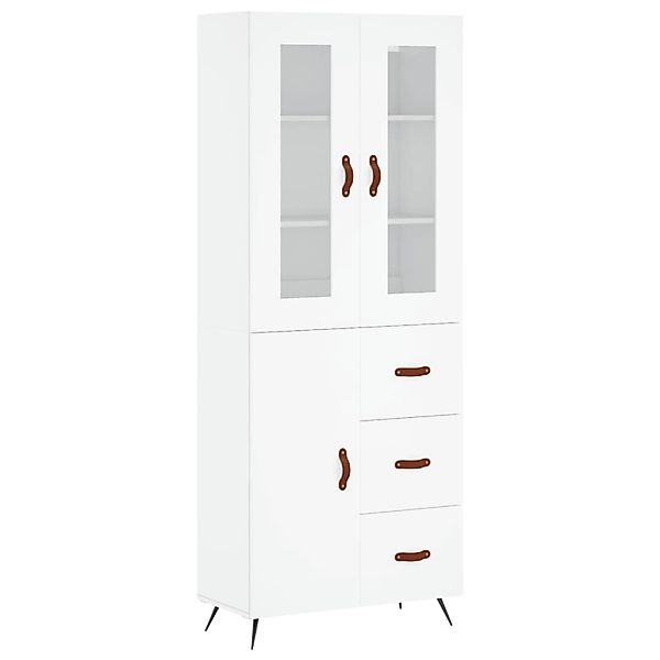 vidaXL Highboard Weiß 69,5x34x180 cm Holzwerkstoff 3198441 günstig online kaufen