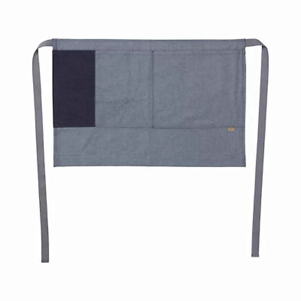 Küchenschürze Denim textil blau / Kurz - 2 Taschen / Bio-Baumwolle - Ferm L günstig online kaufen