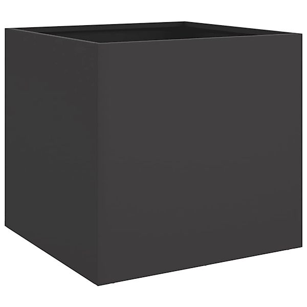 vidaXL Pflanzkübel Schwarz 49x47x46 cm Stahl 841559 günstig online kaufen