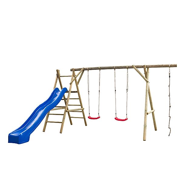 SwingKing Doppel-Schaukel Noortje mit Rutsche 220 cm x 450 cm x 375 cm günstig online kaufen