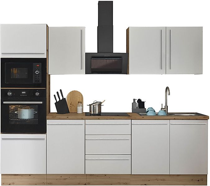 KOCHSTATION Küchenzeile Florida, Breite 270 cm, wahlweise mit E-Geräten,Sof günstig online kaufen
