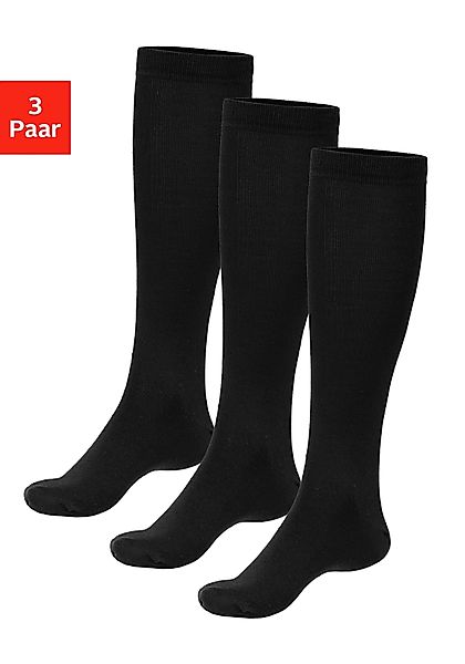 Bench. Kniestrümpfe Packung, 3 Stk. tlg. Herrenkniestrümpfe mit wärmender W günstig online kaufen