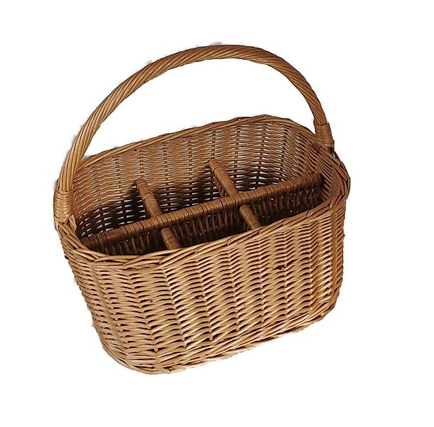 natuleo by pokuc Flaschenkorb Flaschenkorb aus Weide 6 Flaschen Braun 38x29 günstig online kaufen