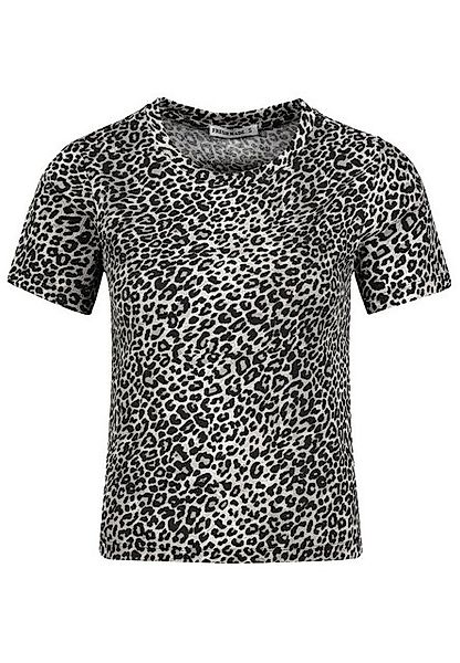 Fresh Made T-Shirt Damen Shirt mit Leopardenprint kurzarm, Rundhals, mit co günstig online kaufen