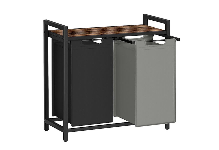 VASAGLE Wäschekorb, 2 Wäschesäcke aus Oxford-Gewebe, abnehmbar, 2 x 46 L günstig online kaufen