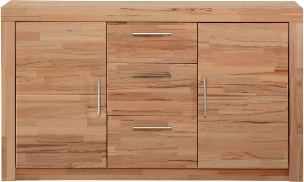 VOGL Möbelfabrik Sideboard "Toronto" Breite 140 cm, teilmassiv, Metallgriff günstig online kaufen