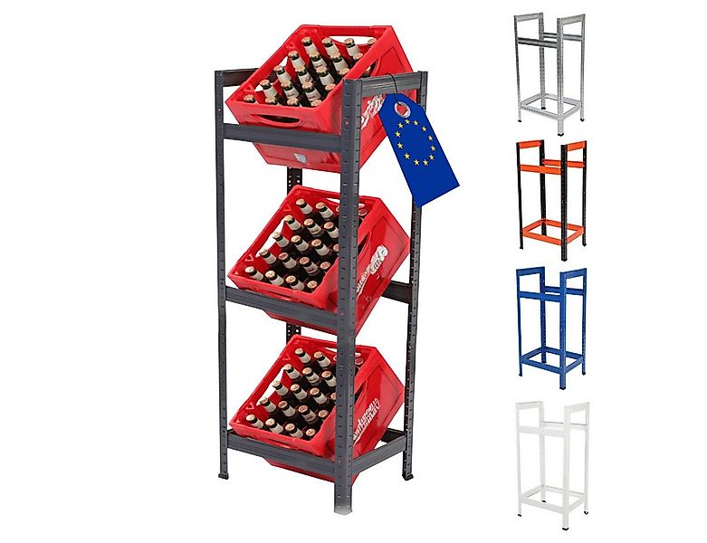 Modo24 Kastenständer Helios Kistenregal Metall, Kellerregal für 2-3 Kisten, günstig online kaufen