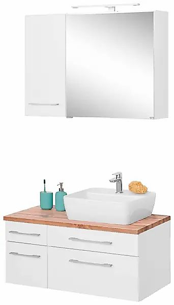 welltime Badmöbel-Set »Davos« 3 Stk. tlg. günstig online kaufen