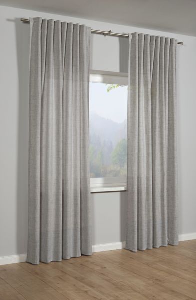 Sehlbach Gardine "Schal Leinenoptik" Schlaufen 1 Stk. tlg. mit Gardinenband günstig online kaufen