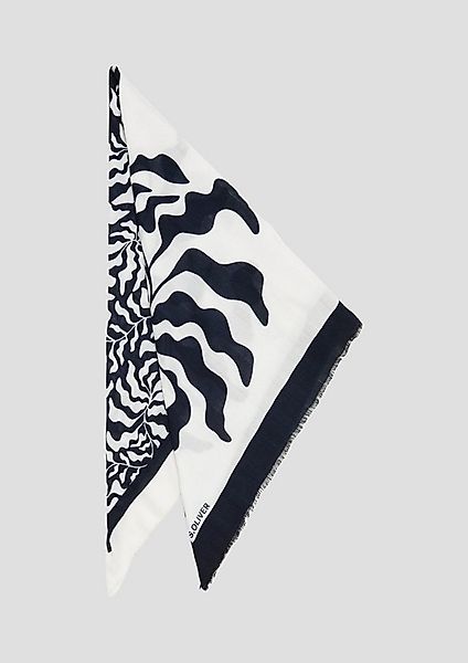 s.Oliver Schal Tuch, Tuch mit All-over-Muster günstig online kaufen