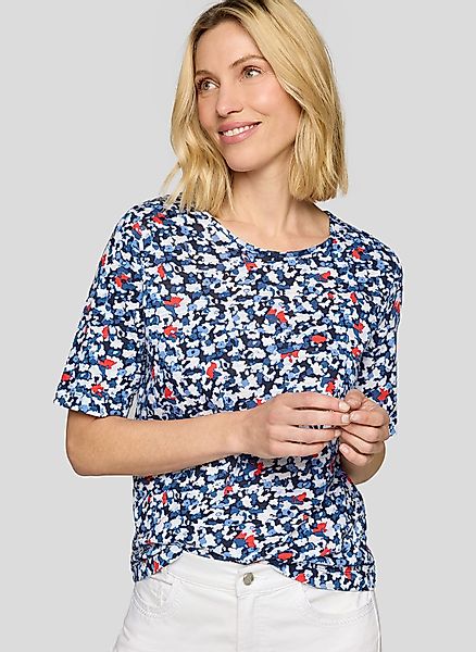 Rabe T-Shirt gemustert und mit Viskose günstig online kaufen