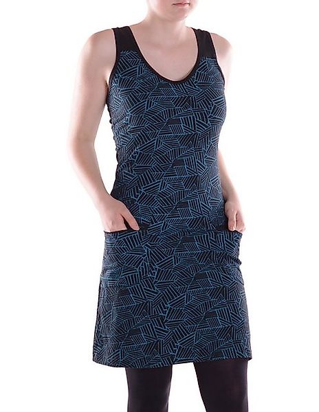Vishes Sommerkleid Damen Kleid Baumwolle Geometrisch A-Linie mittlere Taill günstig online kaufen