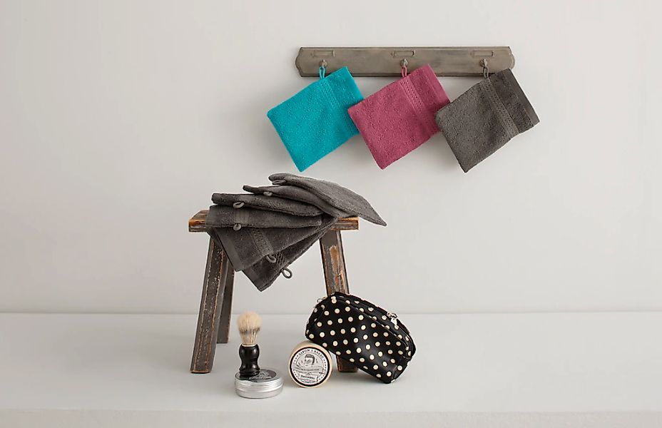 my home Waschhandschuh "Juna, 6 Waschhandschuhe 16x21, 100% Baumwolle, Set günstig online kaufen