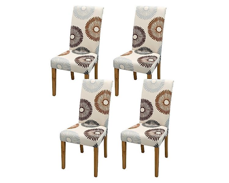 Vivi Idee Stuhlbezug Stuhlhussen 4/6er Set Spannbezug für Esszimmerstühle S günstig online kaufen