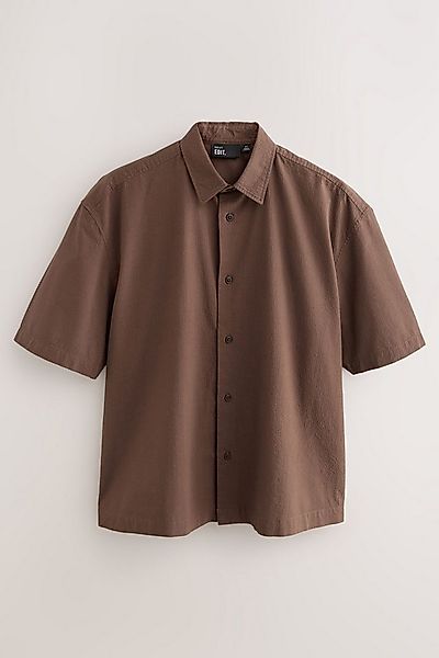 Next Kurzarmhemd EDIT Kurzärmeliges, kastiges Seersuckerhemd (1-tlg) günstig online kaufen