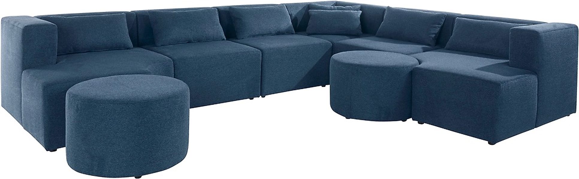 Leonique Ecksofa »Alexane L-Form« zusammengesetzt aus Modulen, in vielen Be günstig online kaufen