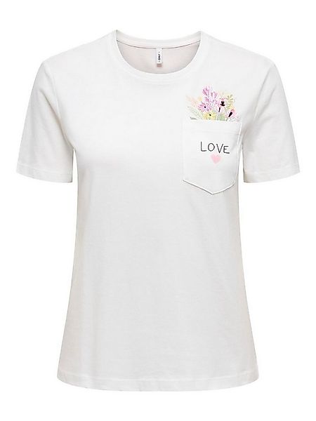 ONLY Kurzarmshirt ONLPOLLY LIFE REG S/S POCKET TOP BOX JRS Baumwolle, regul günstig online kaufen