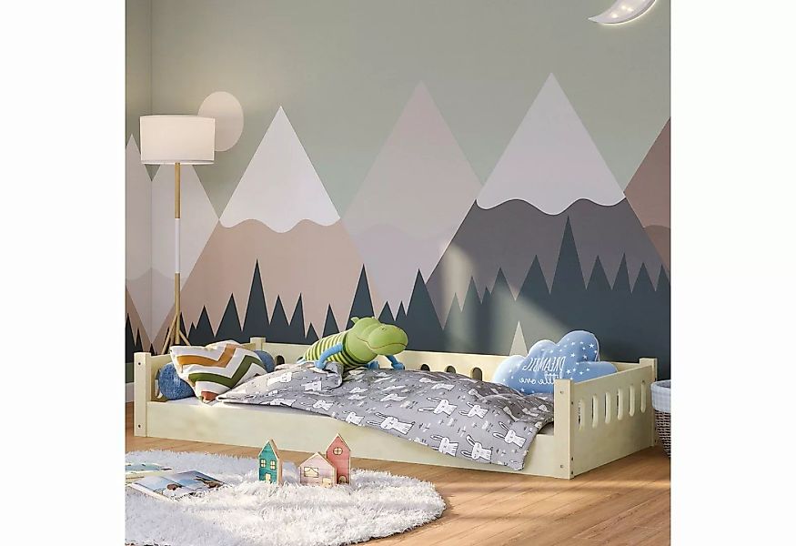 Bellabino Kinderbett Miera (Bodenbett 90x200 cm, inkl. Rolllattenrost), mit günstig online kaufen