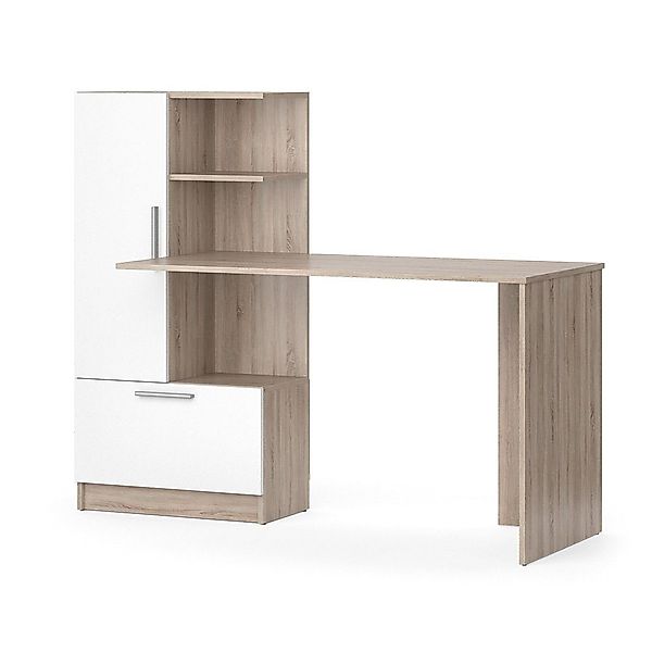 Vicco Schreibtisch Tomy, Sonoma/Weiß, 150 x günstig online kaufen