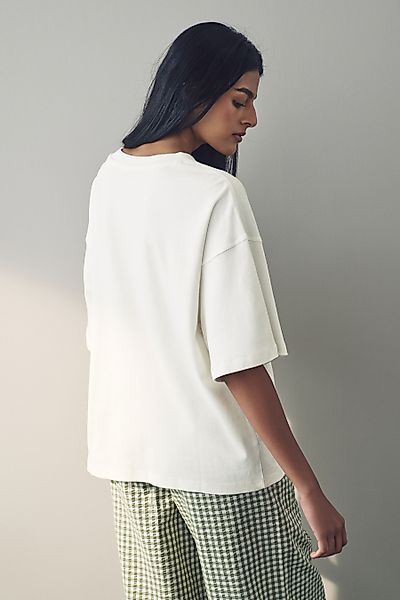 Next T-Shirt Kastiges Relaxed Fit Oversized-T-Shirt, Baumwolle (1-tlg) günstig online kaufen