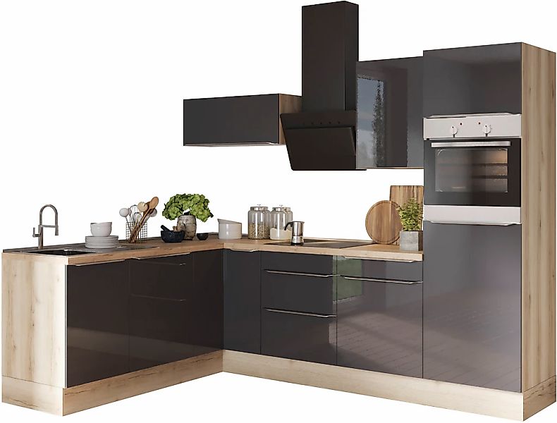 OPTIFIT Winkelküche "Aken Stellbreite 270x200 cm", wahlweise mit E-Geräten günstig online kaufen