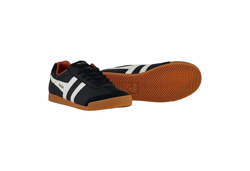 Gola Harrier Leder schwarz/weiss/orange Herren Sneaker günstig online kaufen