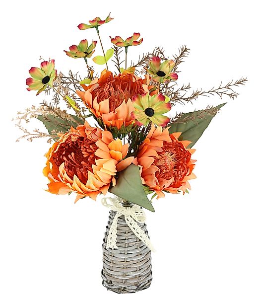Kunstblume Protea Strauß in Vase, I.GE.A., günstig online kaufen