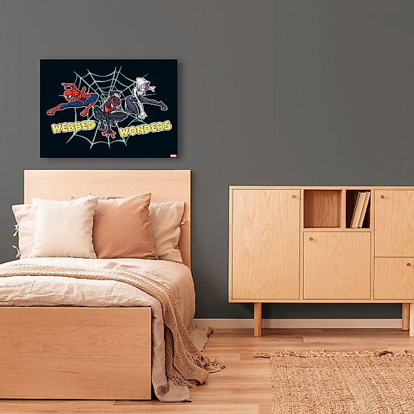 MARVEL Leinwandbild "Marvel Webbed Wonders", Comic-Fantasy, (1 St.), Webbed günstig online kaufen