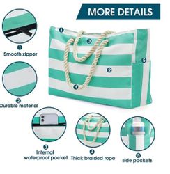 XDeer Strandtasche Strandtasche,Grosse Strandtasche XXL Familie, günstig online kaufen