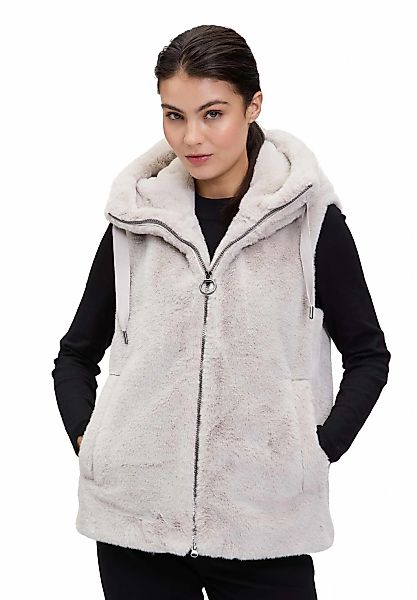Betty Barclay Plüschweste "Damen mit Kapuze" günstig online kaufen
