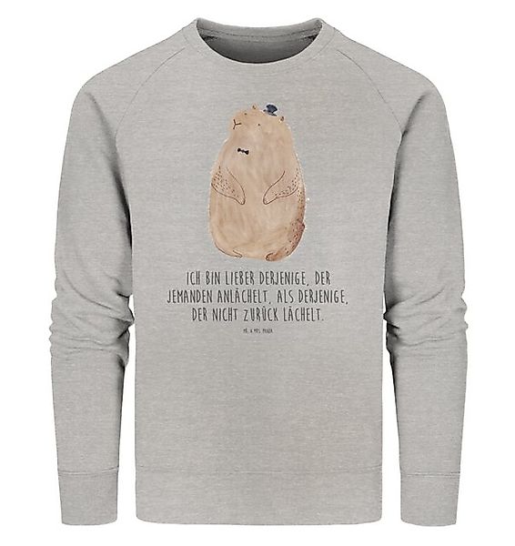 Mr. & Mrs. Panda Longpullover Murmeltier Größe M - Heather Grey - Geschenk, günstig online kaufen