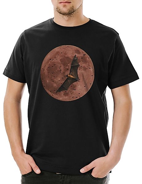 Urban Backwoods Print-Shirt Bat Moon Herren günstig online kaufen