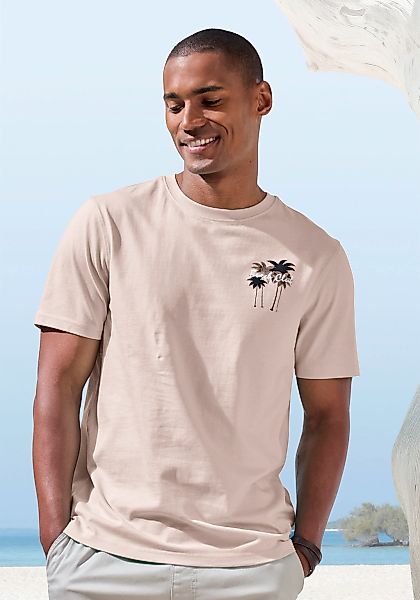 Beachtime T-Shirt "mit großem Rückenprint" Regular-Fit, mit Print vorn und günstig online kaufen
