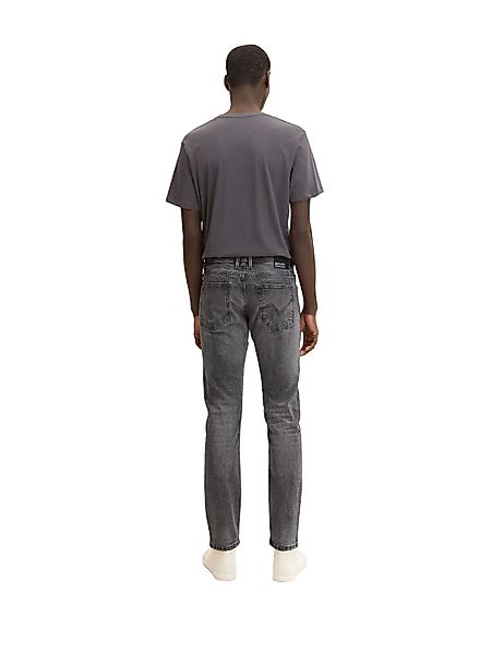 Tom Tailor Denim Herren Jeans Piers - Slim Fit - Grau - Destroyed Mid Stone günstig online kaufen