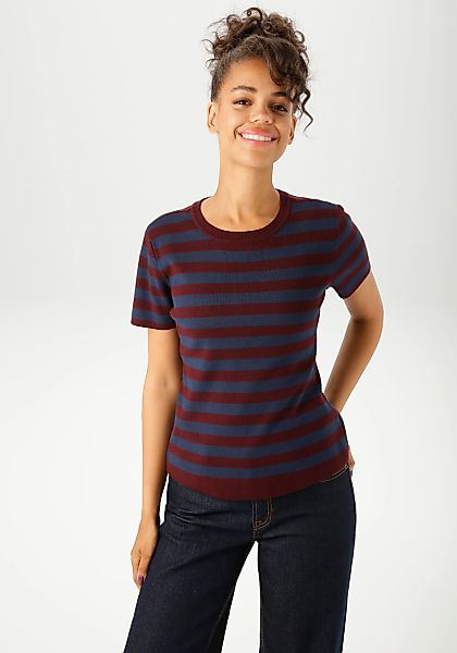 Aniston CASUAL Strickpullover im Streifen-Dessin günstig online kaufen