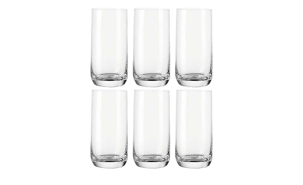LEONARDO 6er-Gläserset  Daily ¦ transparent/klar ¦ Glas ¦ Maße (cm): B: 6,2 günstig online kaufen
