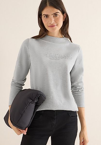 CECIL Sweatshirt mit Glitzer-Wording günstig online kaufen