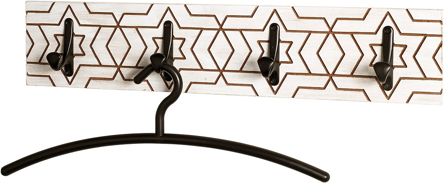 Wandgarderobe 25584 von HAKU schwarz-eiche günstig online kaufen