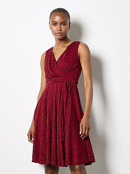 Apricot Midikleid, (Stoffgürtel) günstig online kaufen