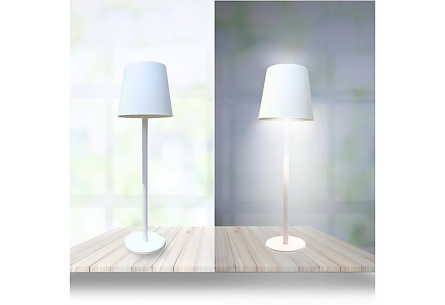 Bada Bing LED Tischleuchte Touchlampe 37cm große Tischlampe mit Akku und US günstig online kaufen