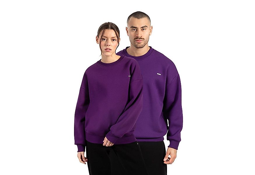 Smilodox Sweatshirt Unisex Riven, Oversize Fit Pulli mit Graviertem Metalll günstig online kaufen