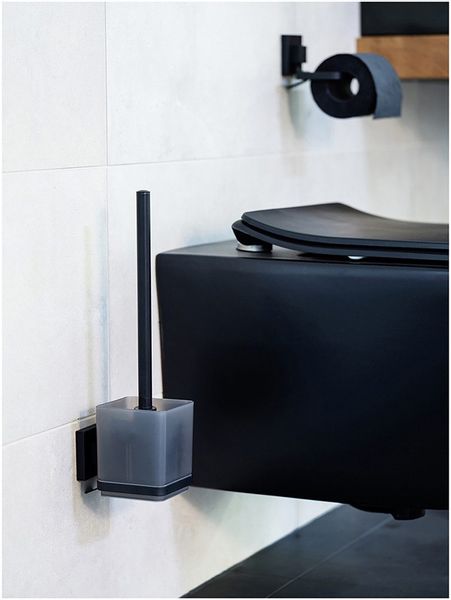 WENKO WC-Garnitur "Vacuum-Loc Modell Quadro" aus Edelstahl  Kunststoff WC-B günstig online kaufen