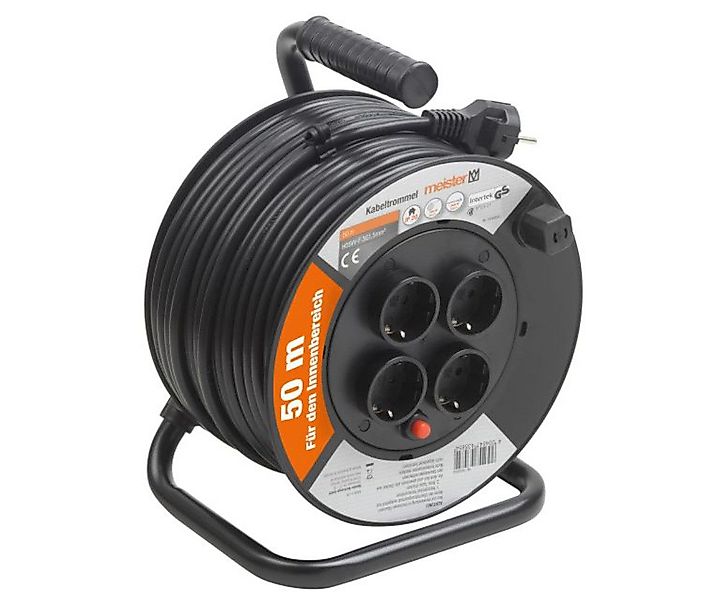 Meister Werkzeuge Kabeltrommel Verlängerungskabel H05VV-F 3G1,5mm² günstig online kaufen