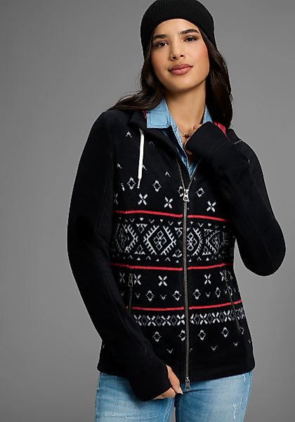 KangaROOS Fleecejacke, mit Kapuze, mit Norweger Muster günstig online kaufen